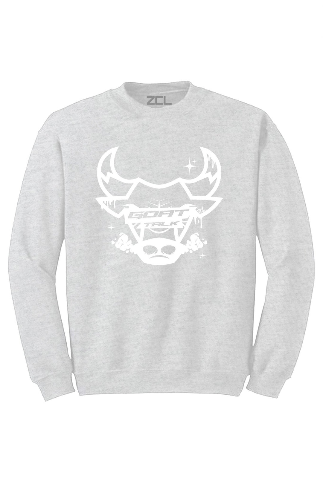 Goat Talk Crewneck Sweatshirt (White Logo) - Zamage