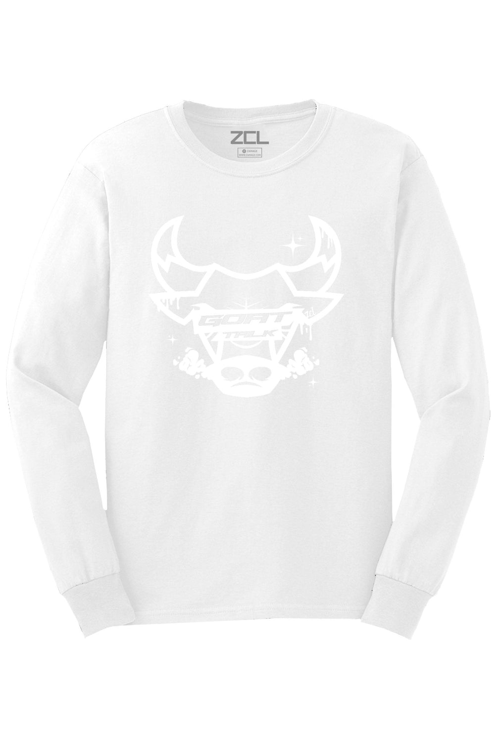 Goat Talk Long Sleeve Tee (White Logo) - Zamage