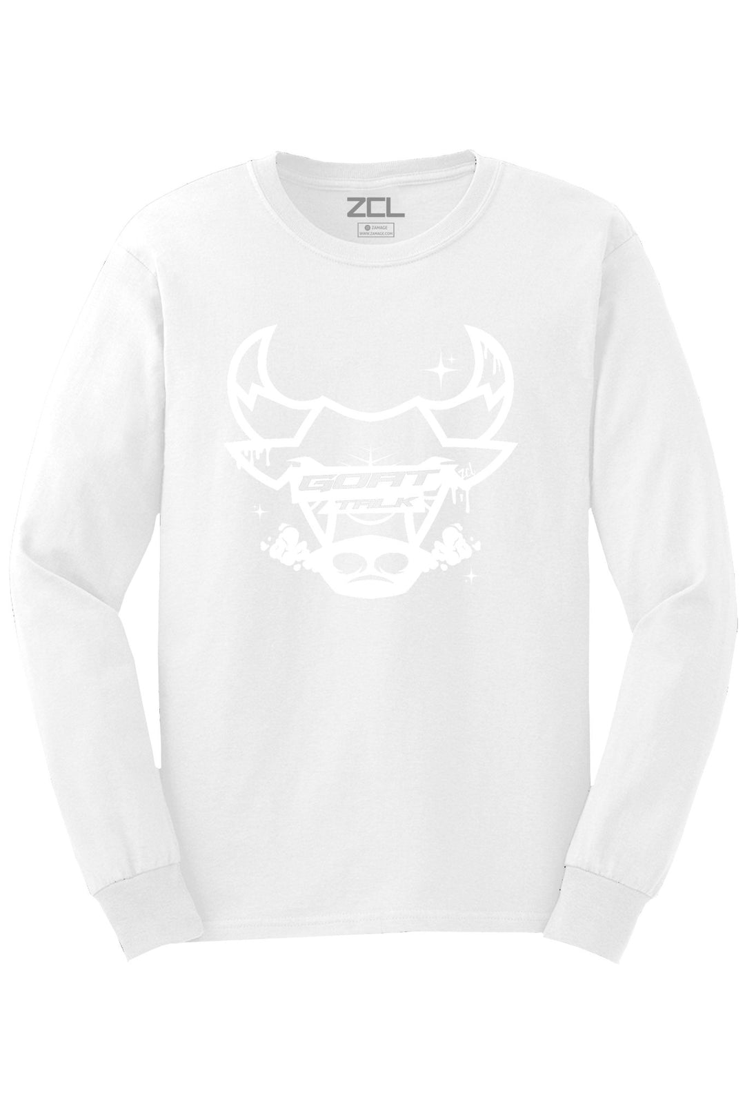 Goat Talk Long Sleeve Tee (White Logo) - Zamage