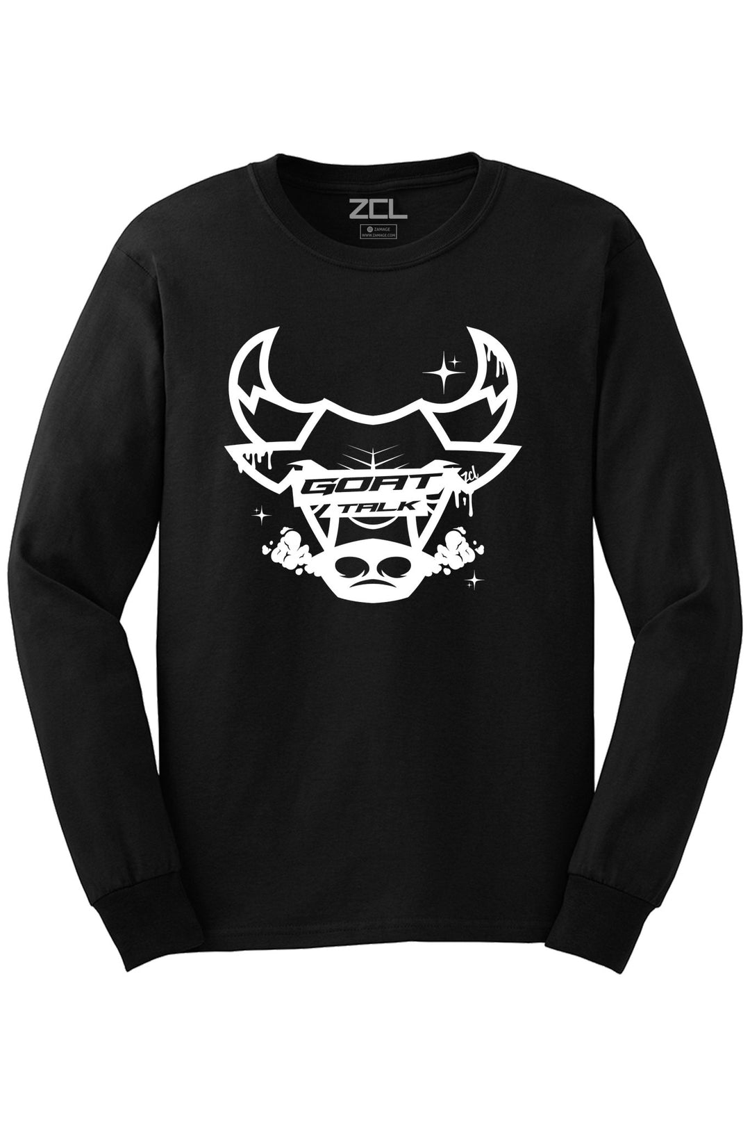 Goat Talk Long Sleeve Tee (White Logo) - Zamage