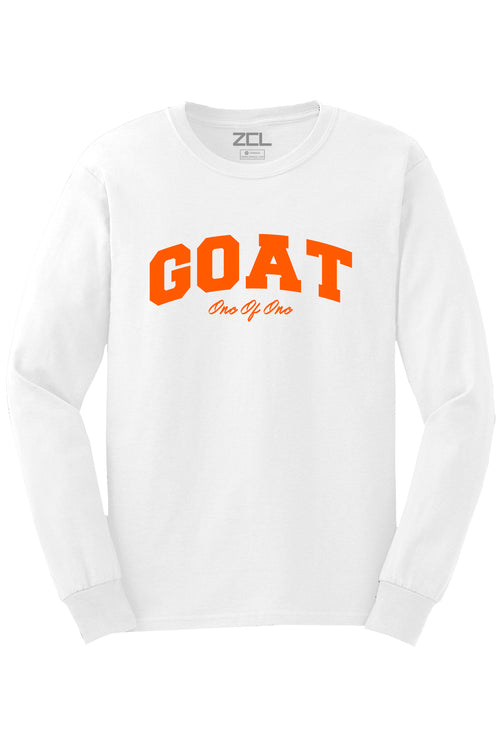 Goat Long Sleeve Tee (Orange Logo) - Zamage