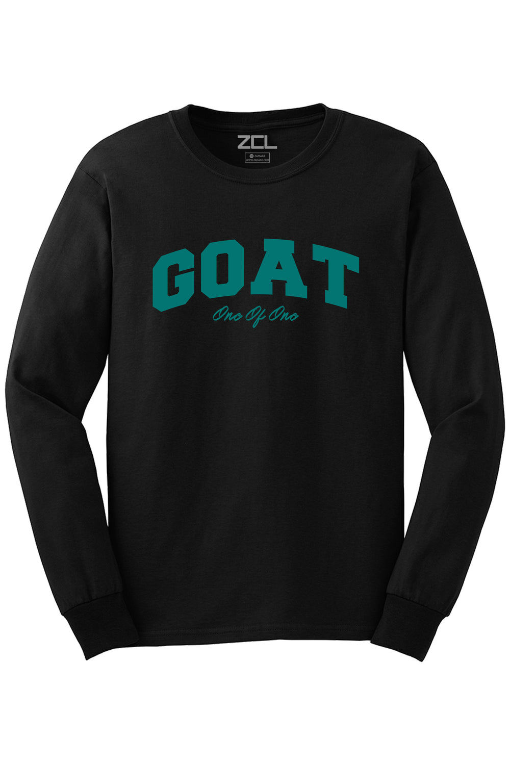 Goat Long Sleeve Tee (Teal Logo) - Zamage