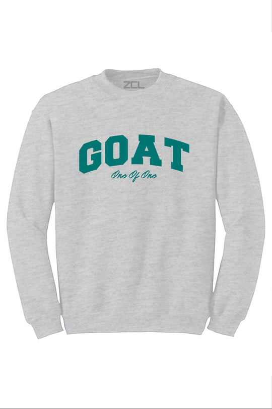 Goat Crewneck Sweatshirt (Teal Logo) - Zamage