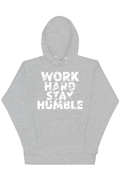 Work Hard Stay Humble Hoodie (White Logo) - Zamage