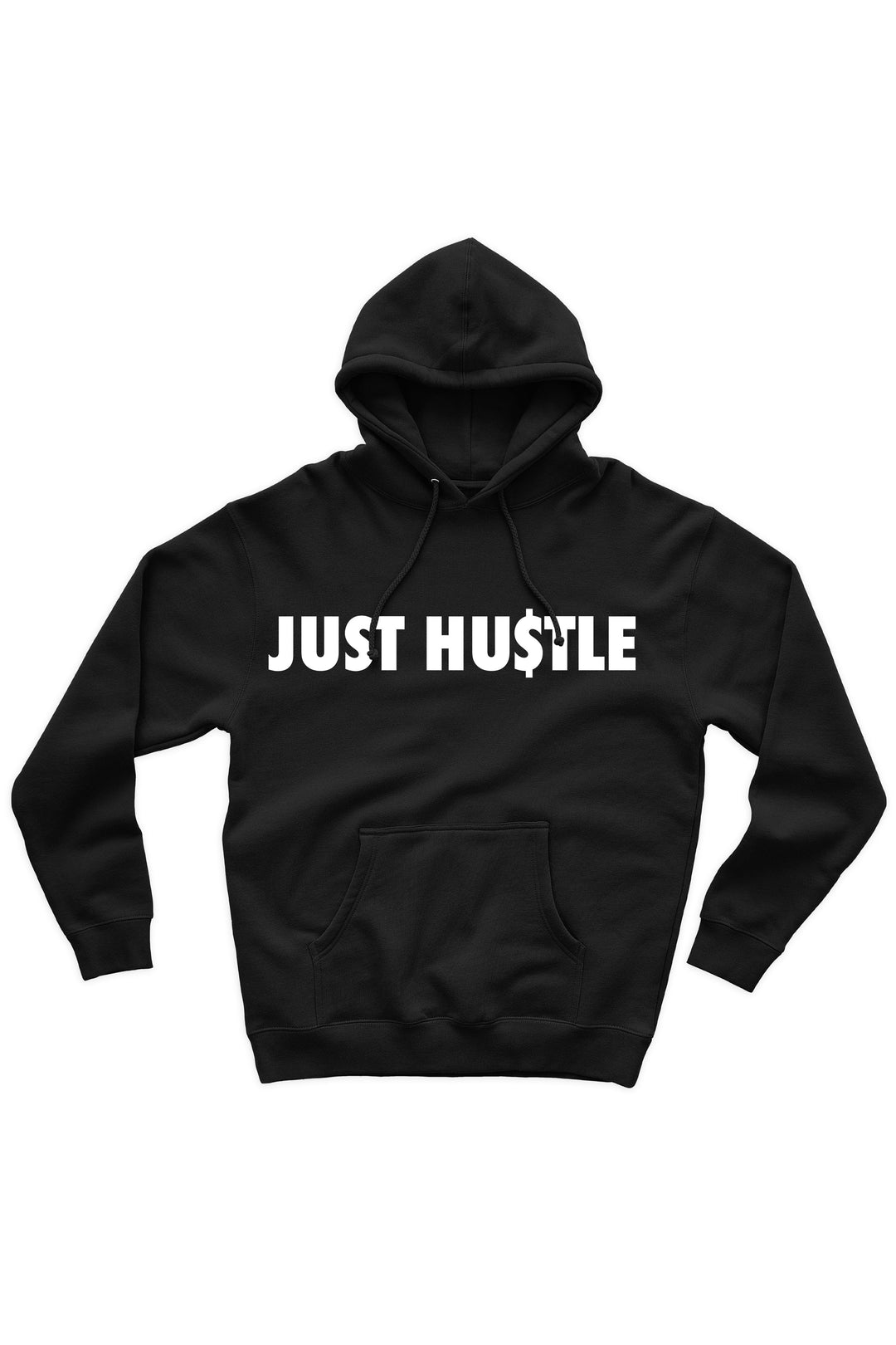 Just Hu$tle Hoodie (White Logo) - Zamage