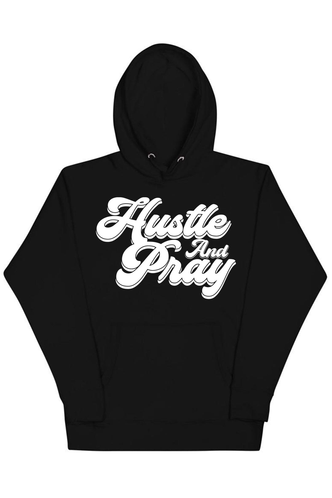 Hustle And Pray Hoodie (White Logo) - Zamage