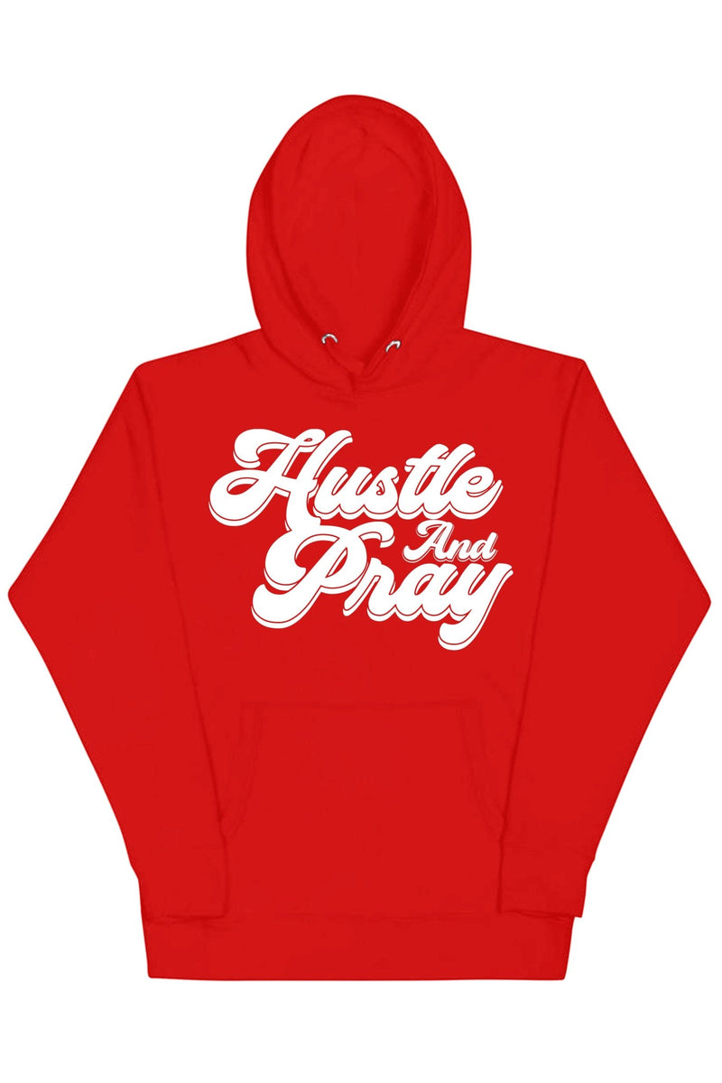Hustle And Pray Hoodie (White Logo) - Zamage