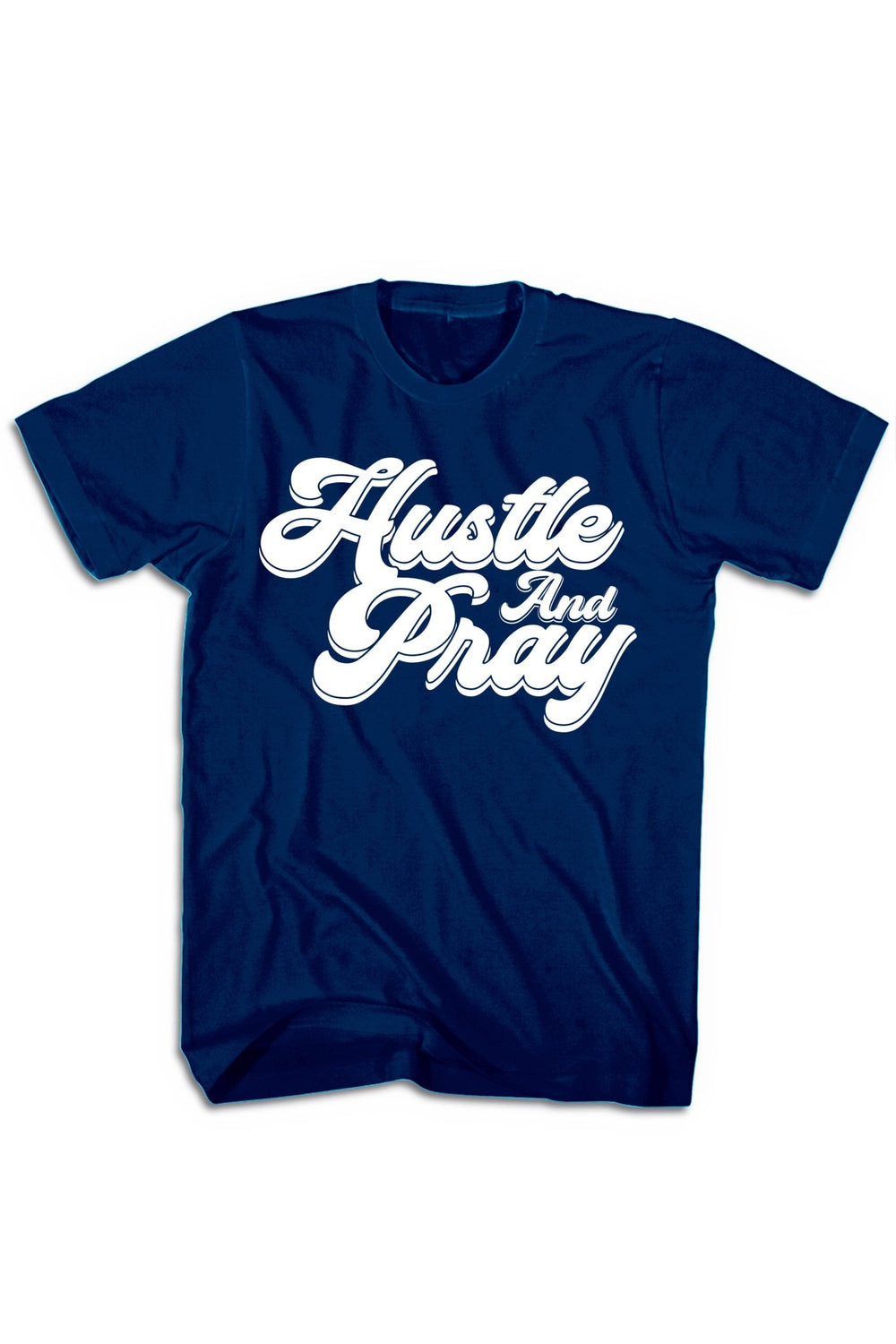 Hustle And Pray Tee (White Logo) - Zamage