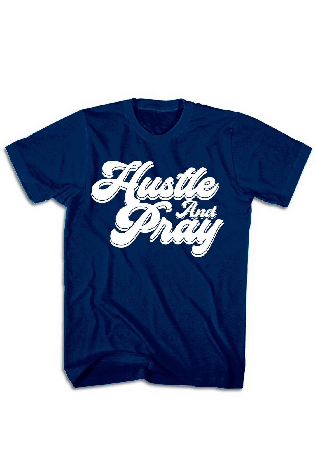 Hustle And Pray Tee (White Logo) - Zamage