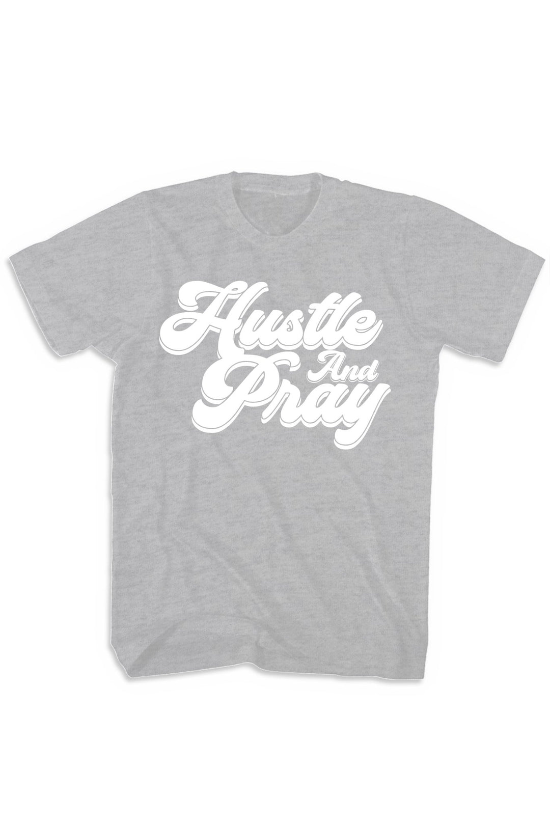 Hustle And Pray Tee (White Logo) - Zamage