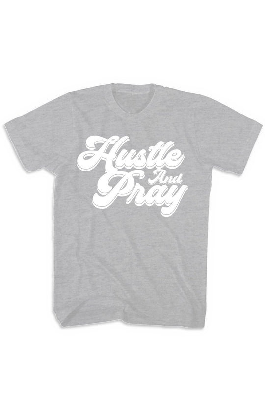 Hustle And Pray Tee (White Logo) - Zamage