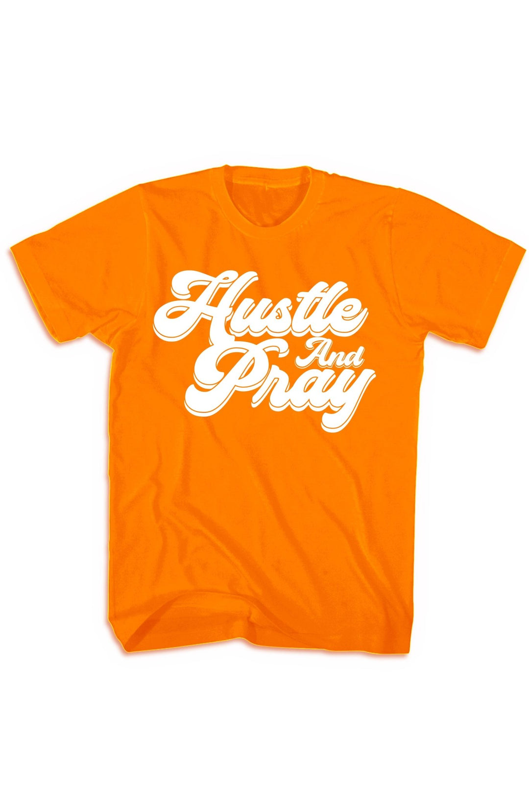 Hustle And Pray Tee (White Logo) - Zamage