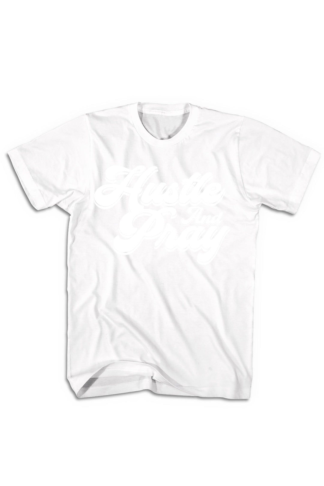 Hustle And Pray Tee (White Logo) - Zamage