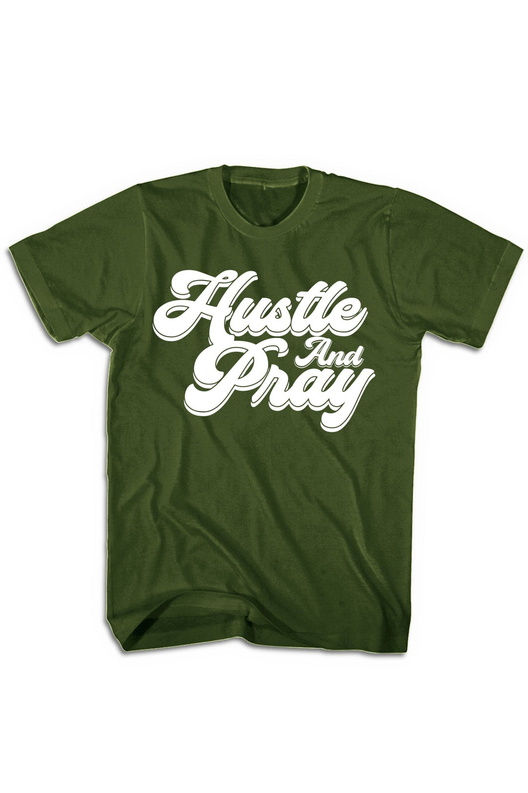 Hustle And Pray Tee (White Logo) - Zamage