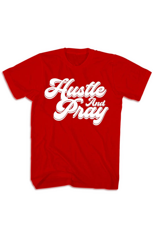 Hustle And Pray Tee (White Logo) - Zamage