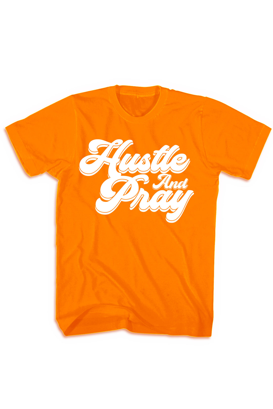 Hustle And Pray Tee (White Logo) - Zamage
