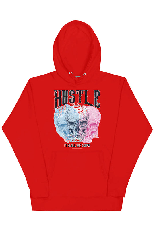Hustle It's All We Know Hoodie (Black Logo) - Zamage