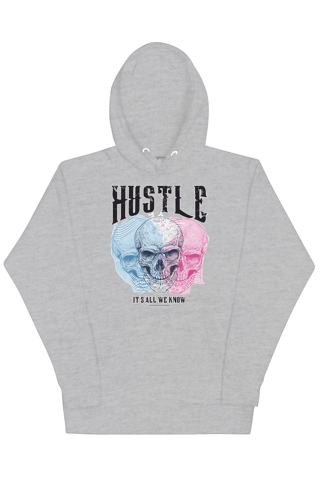 Hustle It's All We Know Hoodie (Black Logo) - Zamage