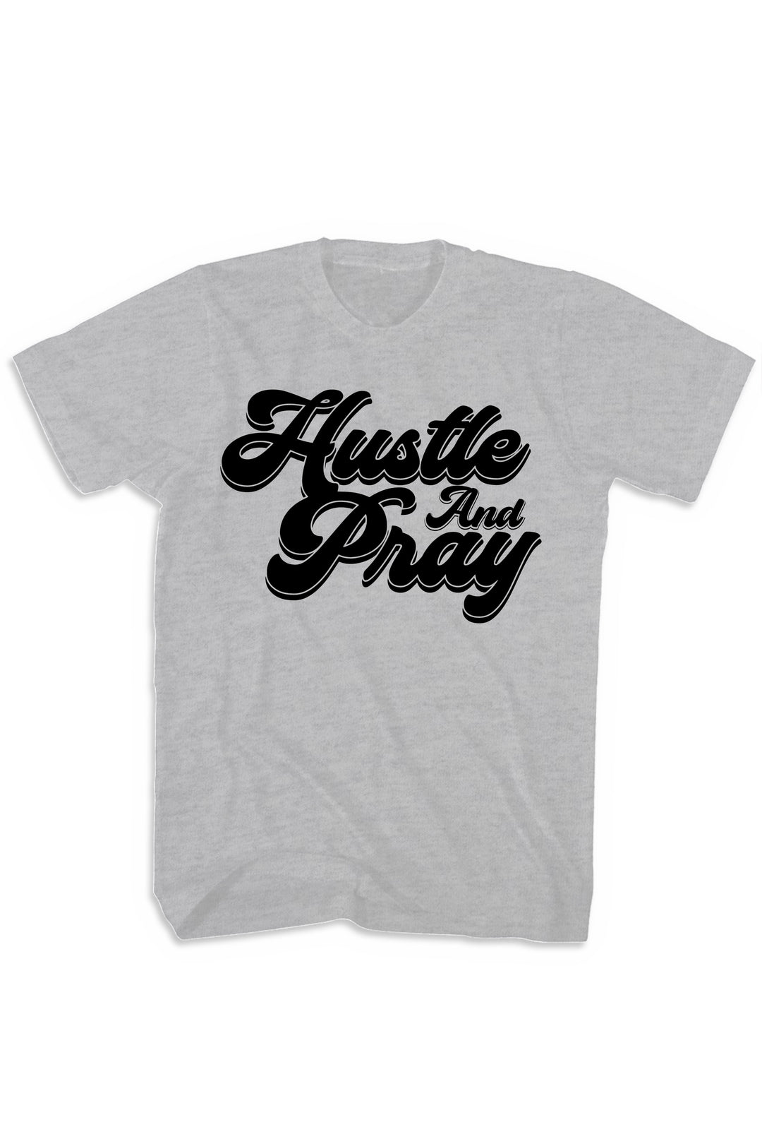 Hustle And Pray Tee (Black Logo) - Zamage
