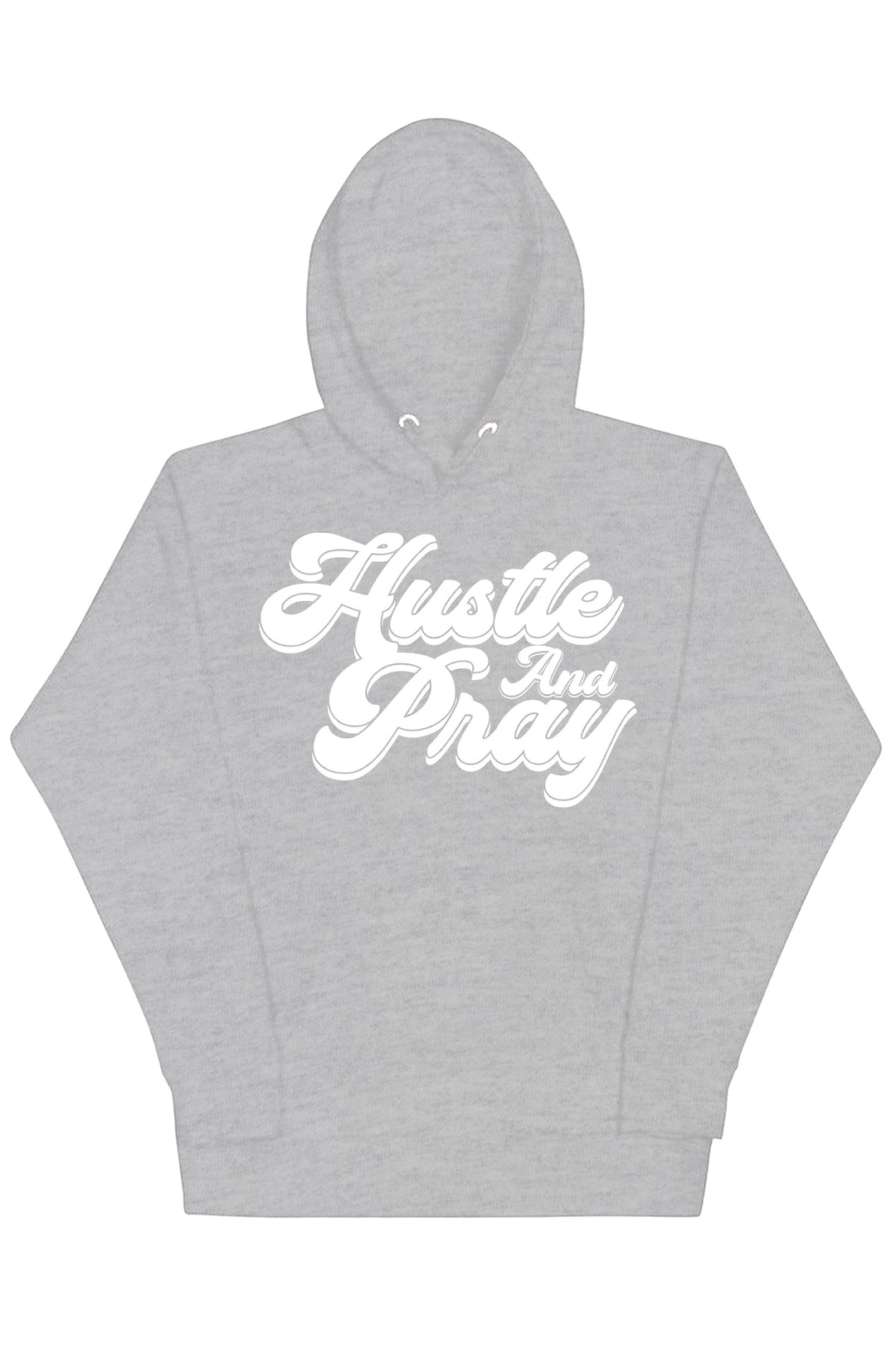 Hustle And Pray Hoodie (White Logo) - Zamage