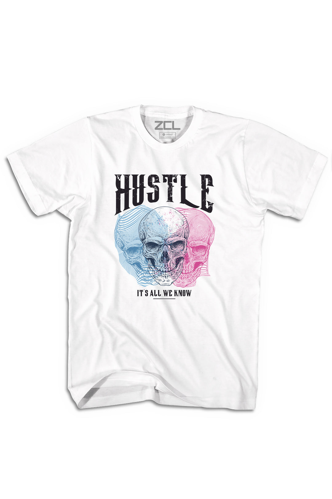 Hustle It's All We Know Tee (Black Logo) - Zamage