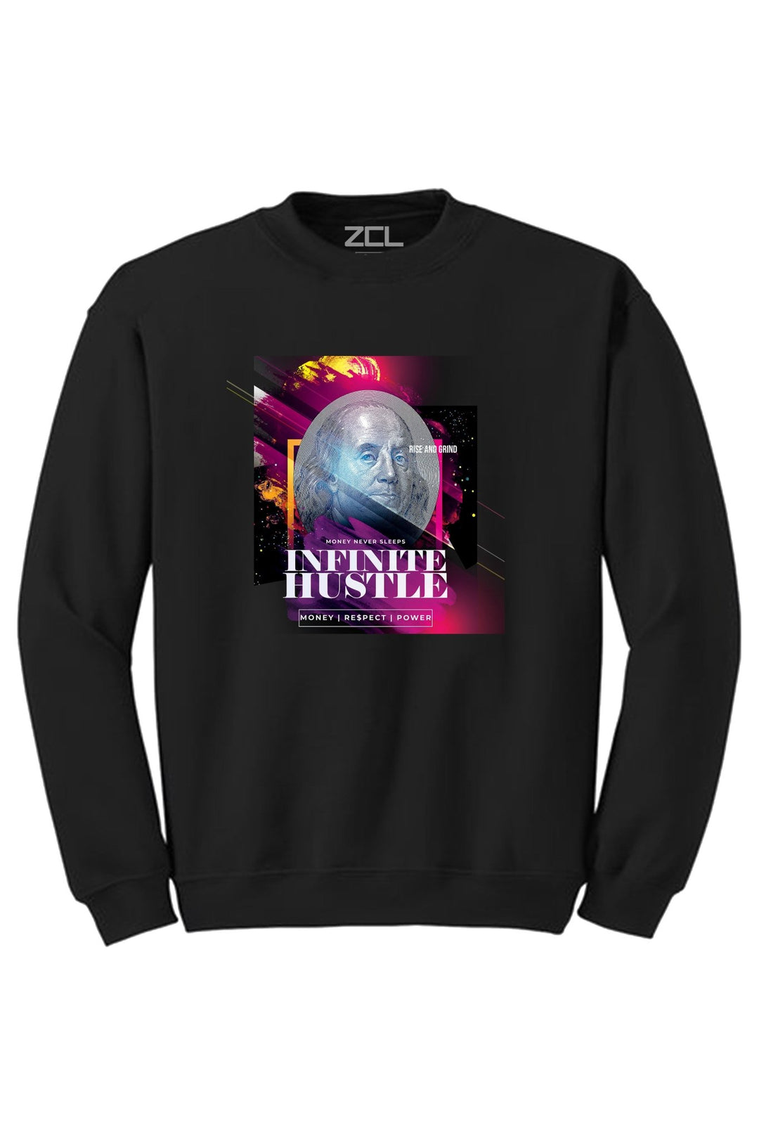 Infinite Hustle Crewneck Sweatshirt (Multi Color Logo) - Zamage