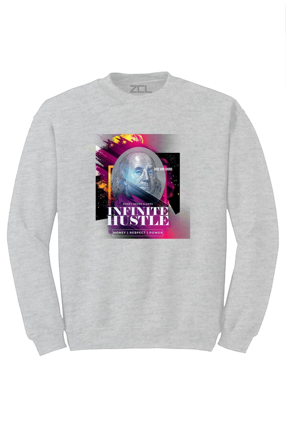 Infinite Hustle Crewneck Sweatshirt (Multi Color Logo) - Zamage