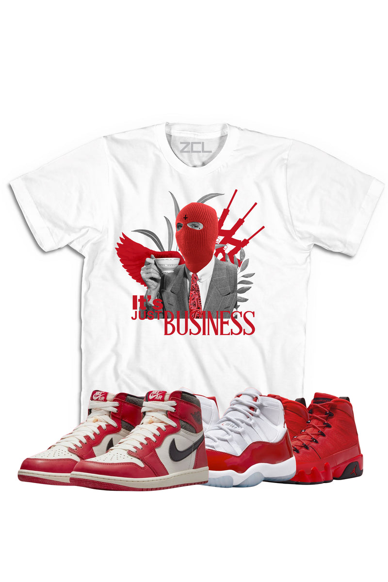 Air Jordan "It's Just Business" Tee Lost & Found - Cherry Red - Zamage