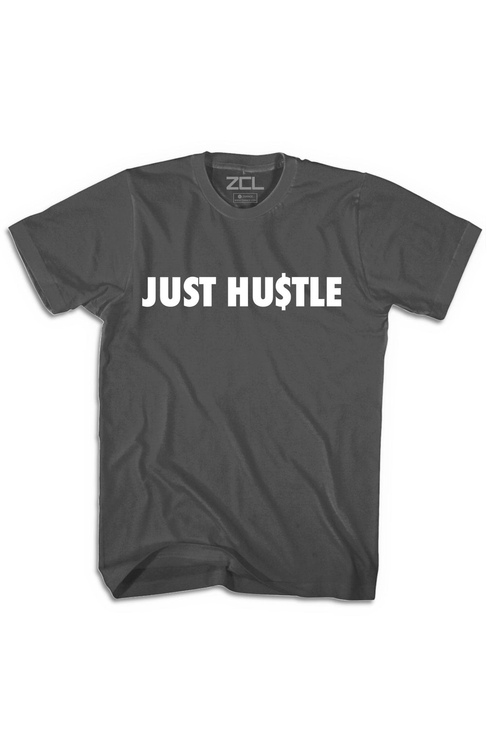 Just Hu$tle Tee (White Logo) - Zamage