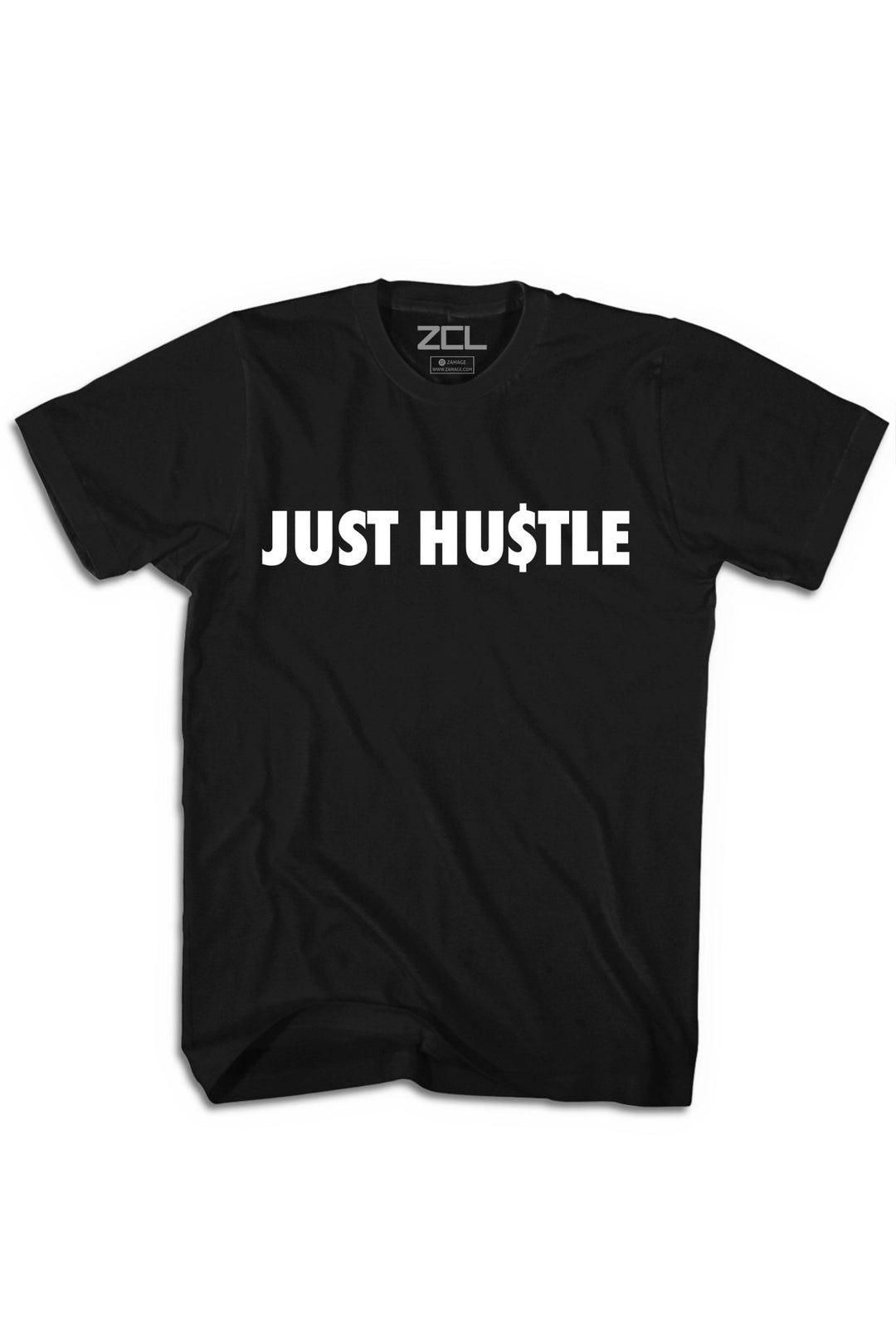 Just Hu$tle Tee (White Logo) - Zamage