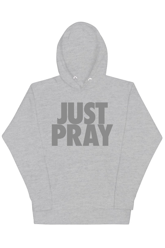 Just Pray Hoodie (Gray Logo) - Zamage