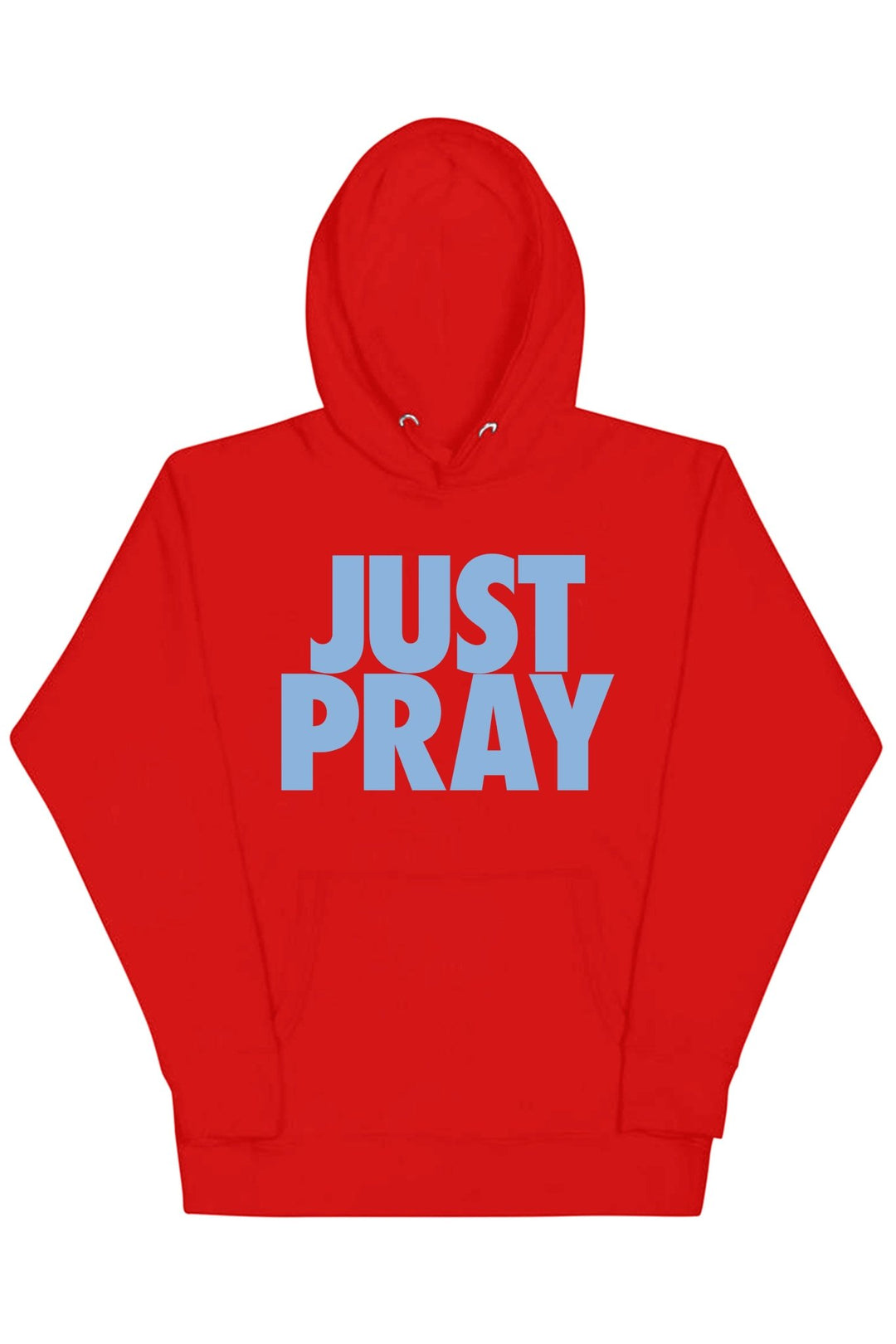 Just Pray Hoodie (Powder Blue Logo) - Zamage