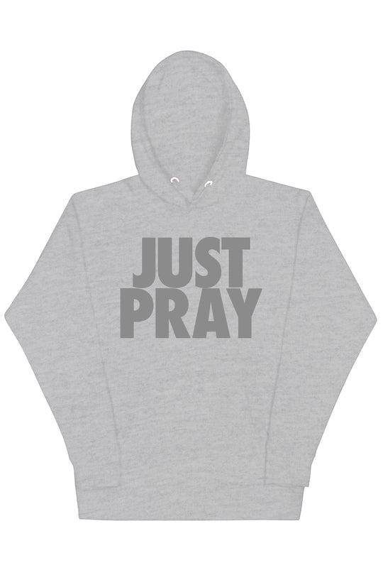 Just Pray Hoodie (Gray Logo) - Zamage