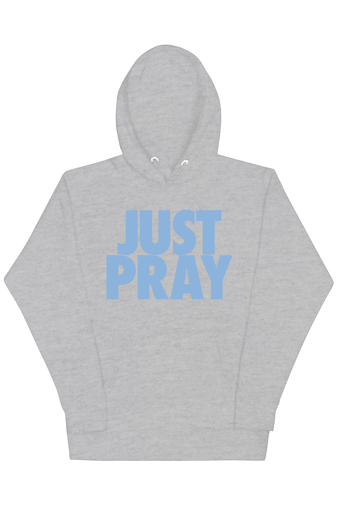 Just Pray Hoodie (Powder Blue Logo) - Zamage