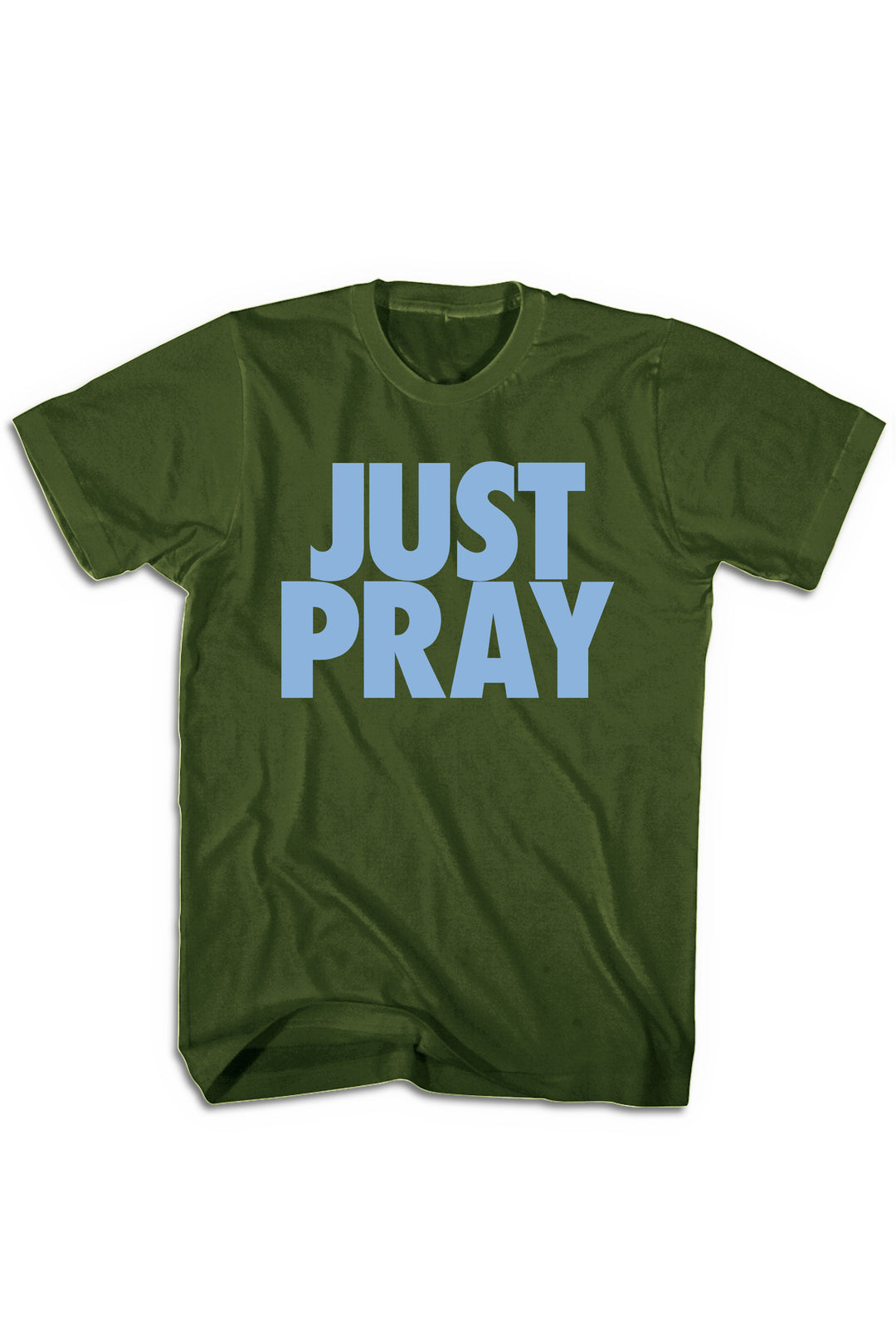Just Pray Tee (Powder Blue Logo) - Zamage