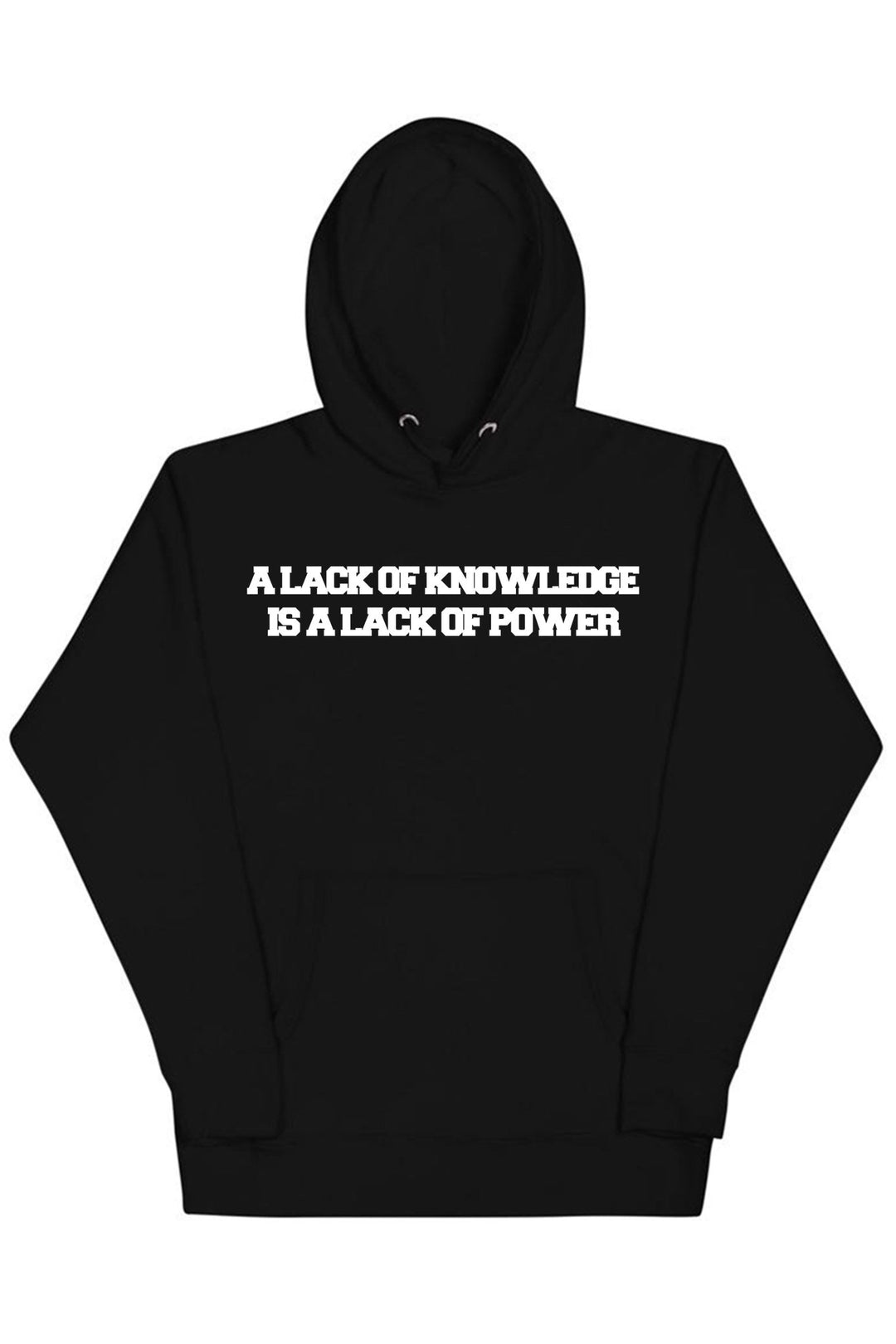 Knowledge & Power Hoodie (White Logo) - Zamage