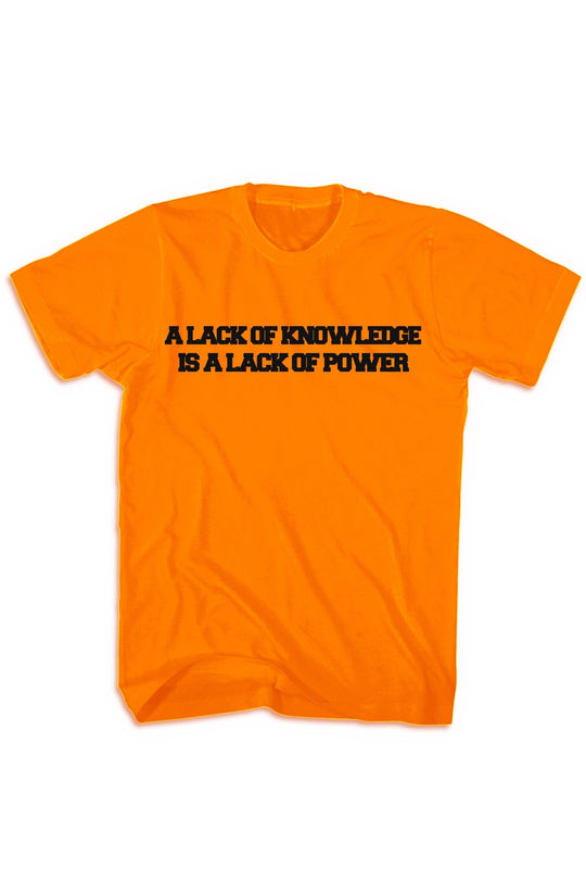Knowledge & Power Tee (Black Logo) - Zamage