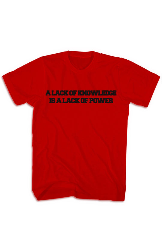 Knowledge & Power Tee (Black Logo) - Zamage