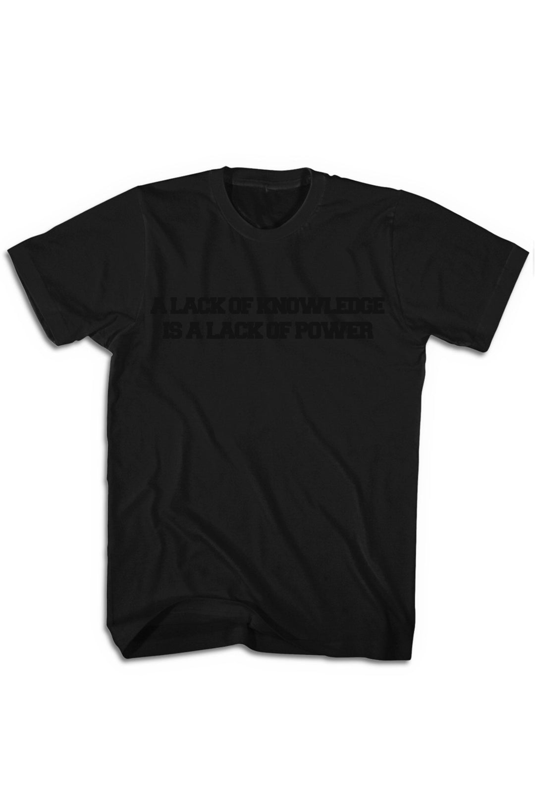 Knowledge & Power Tee (Black Logo) - Zamage