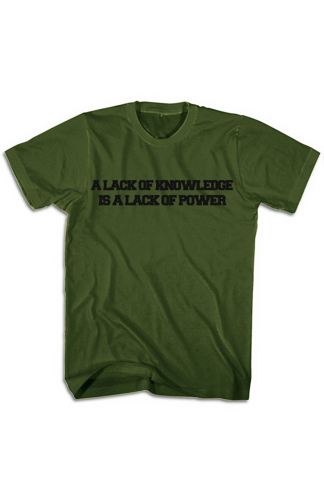Knowledge & Power Tee (Black Logo) - Zamage