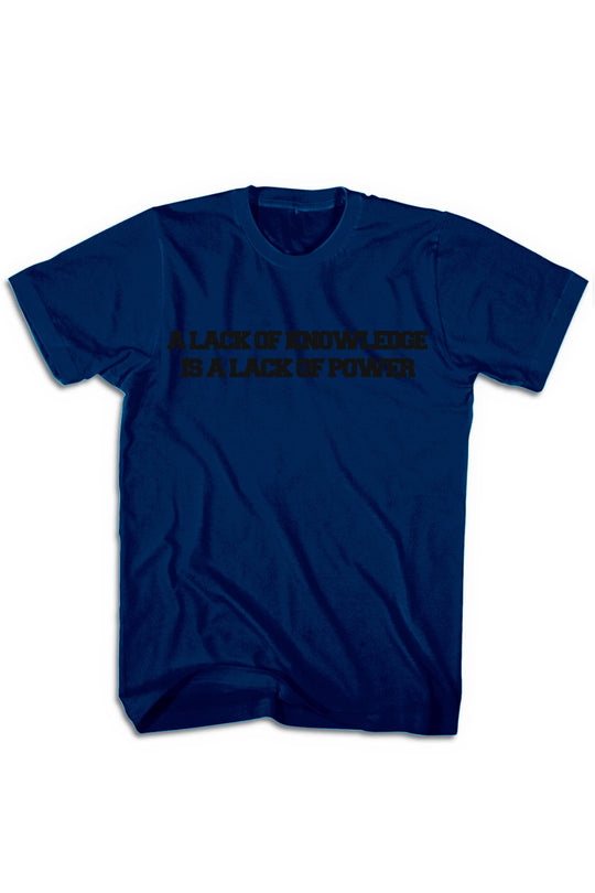 Knowledge & Power Tee (Black Logo) - Zamage