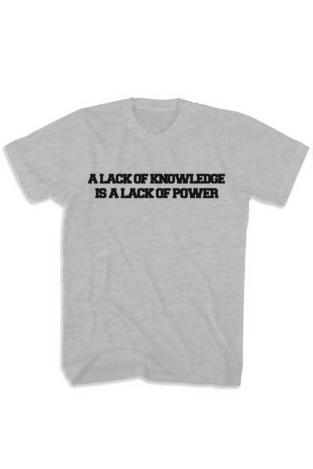 Knowledge & Power Tee (Black Logo) - Zamage