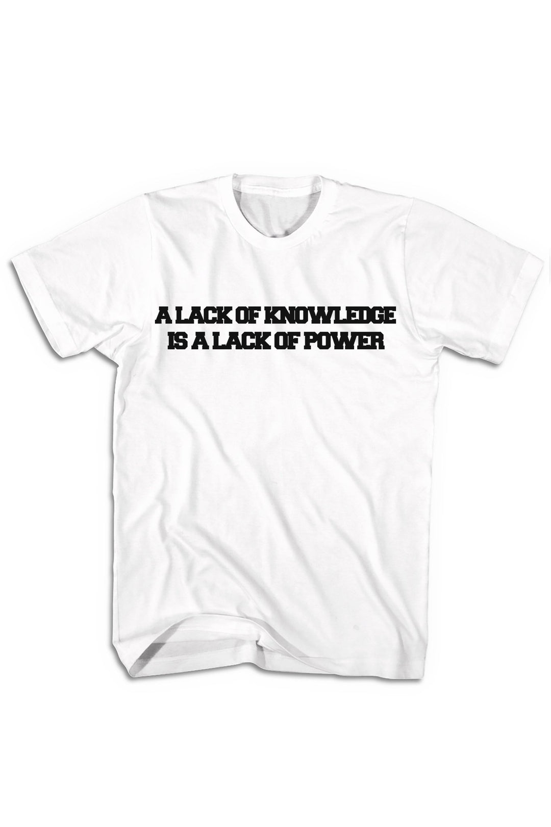 Knowledge & Power Tee (Black Logo) - Zamage