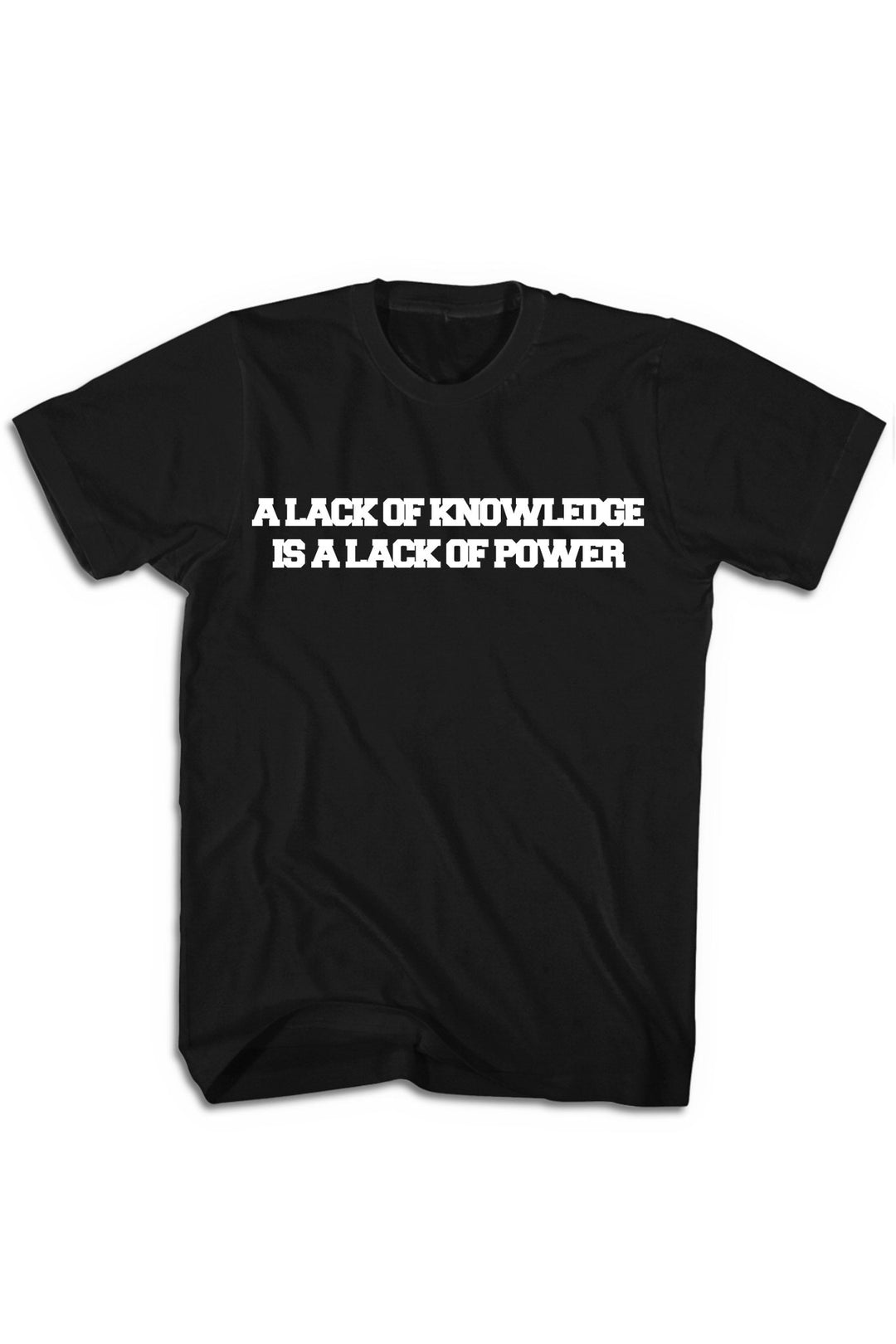 Knowledge & Power Tee (White Logo) - Zamage