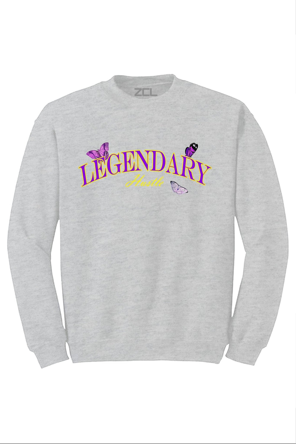 Legendary Crewneck Sweatshirt (Purple - Gold Logo) - Zamage