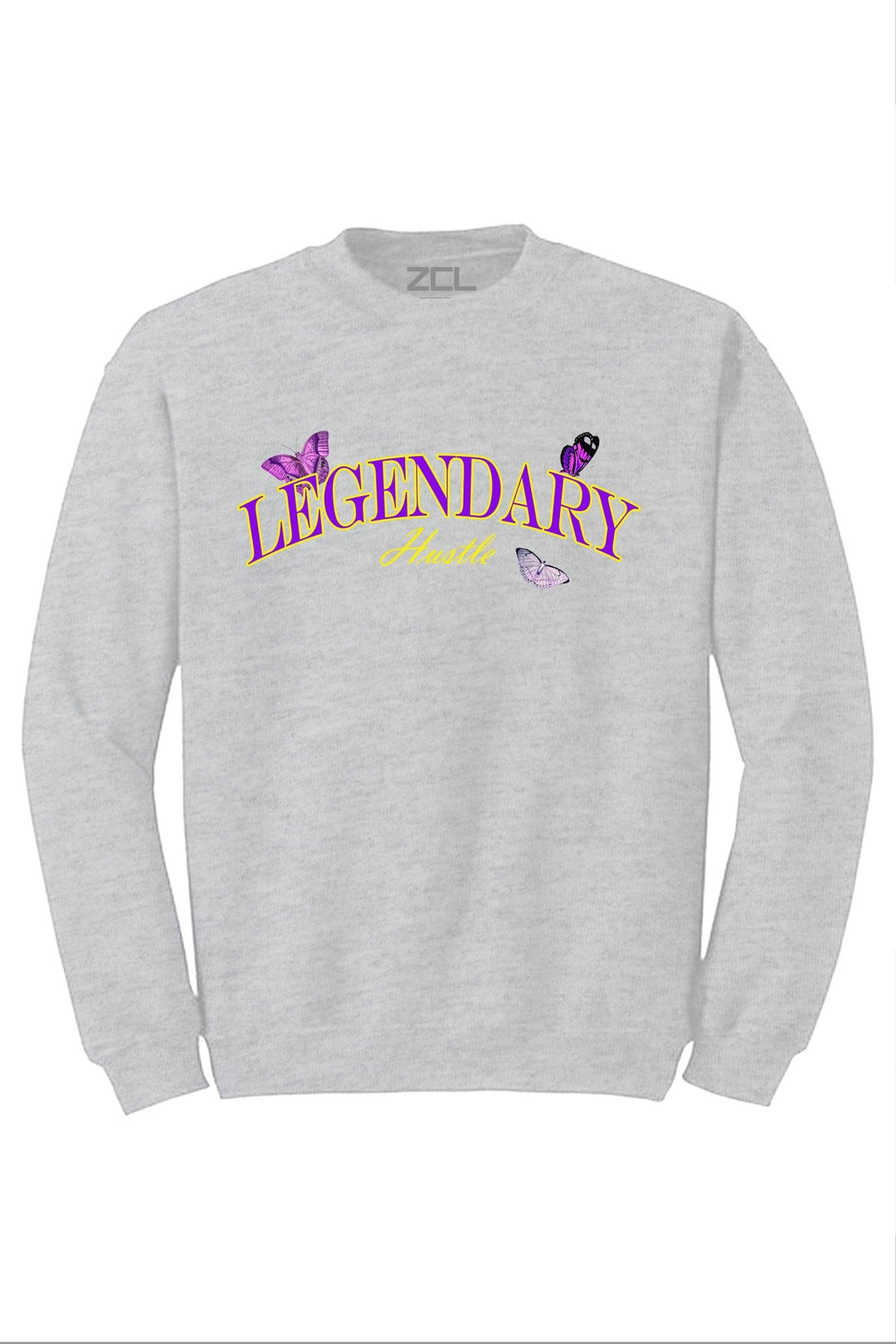 Legendary Crewneck Sweatshirt (Purple - Gold Logo) - Zamage