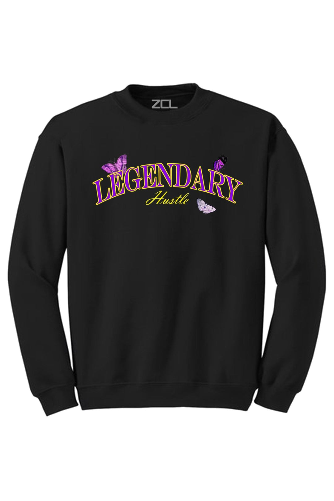 Legendary Crewneck Sweatshirt (Purple - Gold Logo) - Zamage