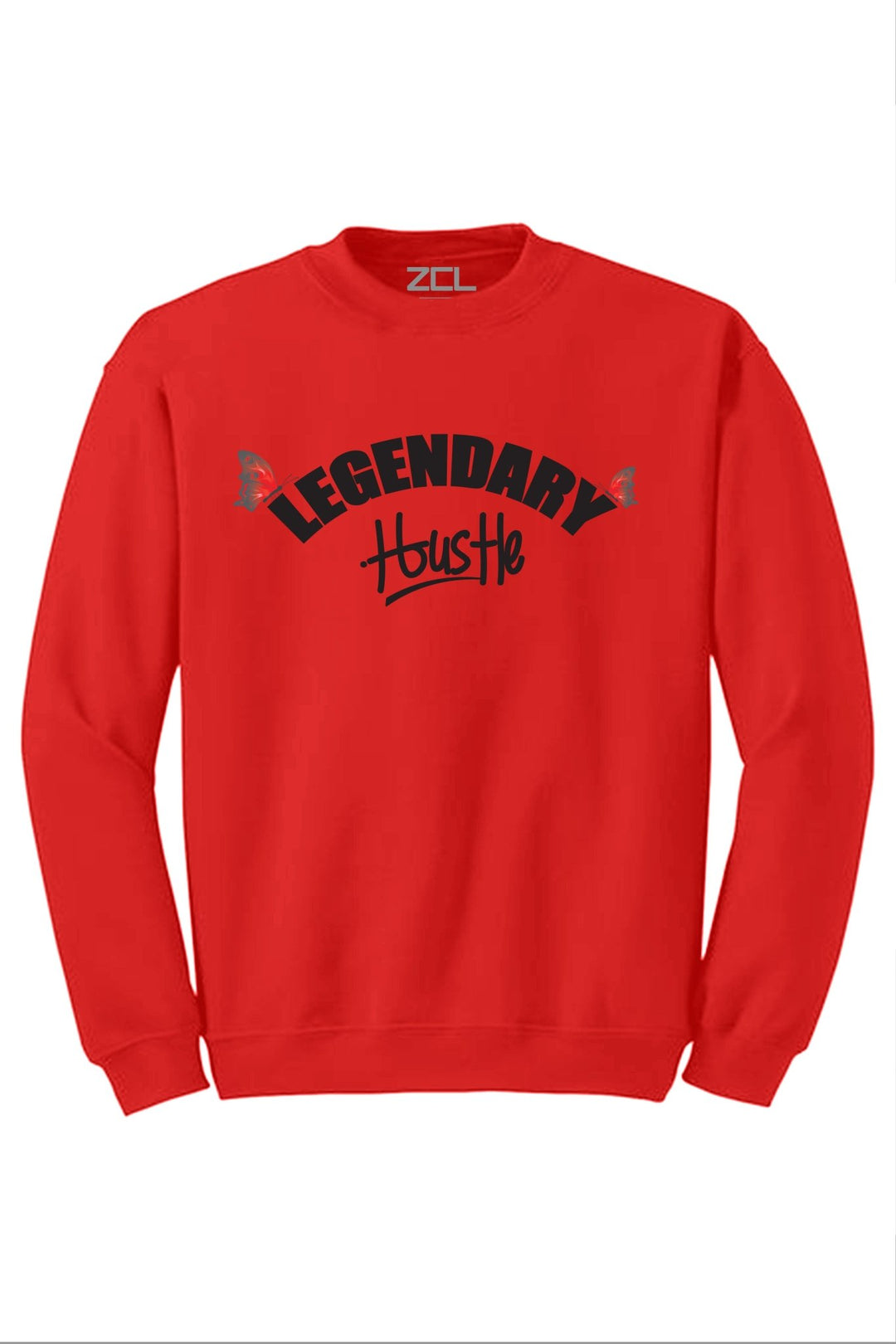 Legendary Hustle Crewneck Sweatshirt (Black Logo) - Zamage