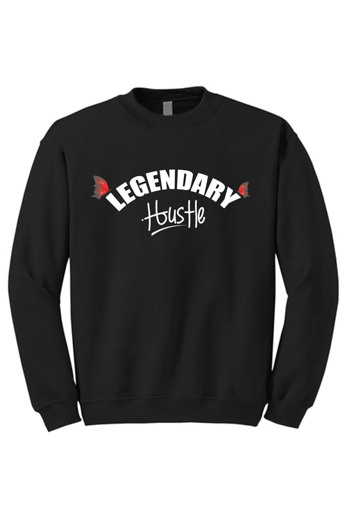 Legendary Hustle Crewneck Sweatshirt (White Logo) - Zamage