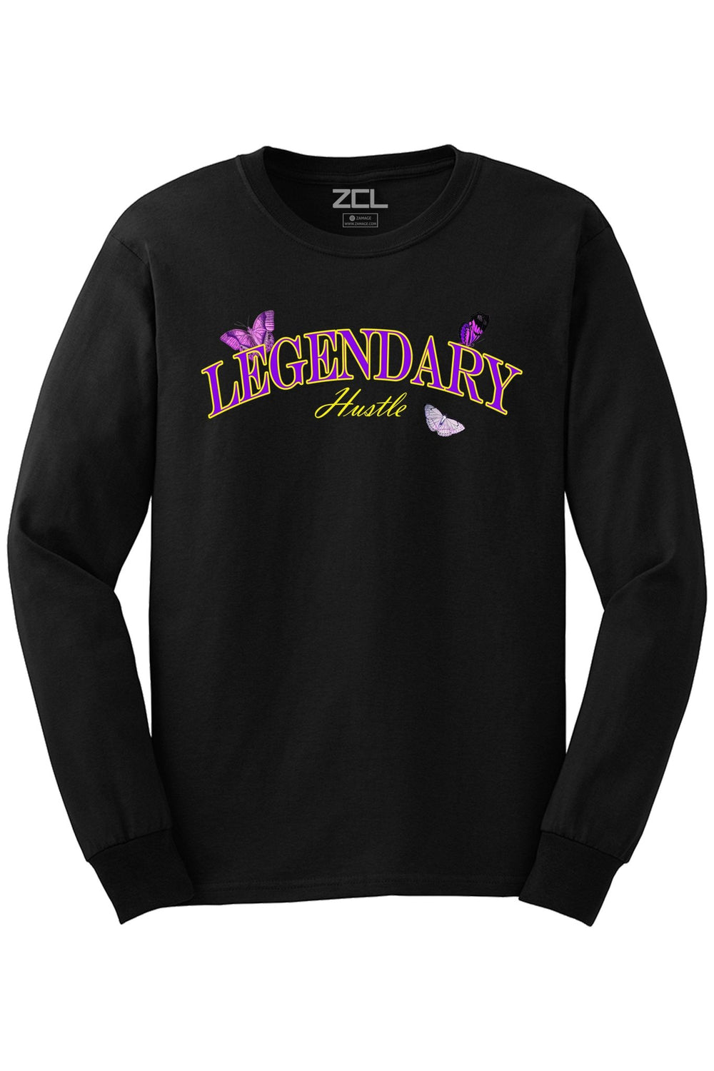 Legendary Long Sleeve Tee (Purple - Gold Logo) - Zamage